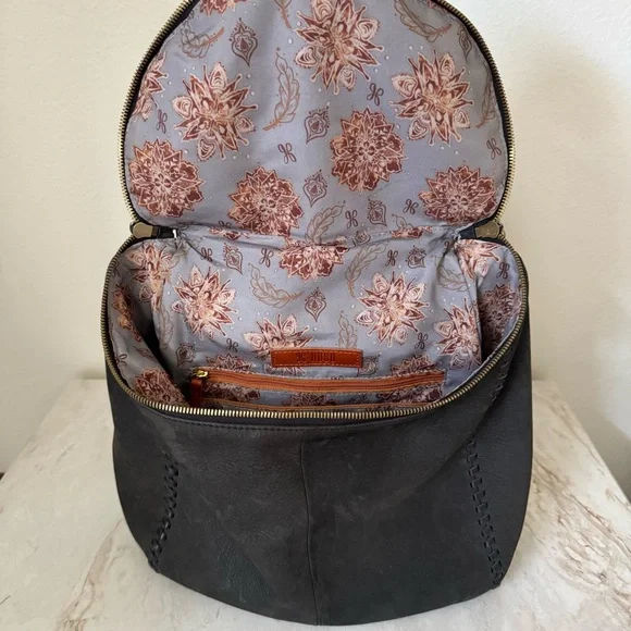 Hobo River Backpack - Black Suede - Picture 5 of 9